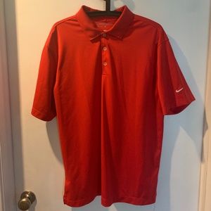 Red DRI FIT Nike Golf Polo Shirt